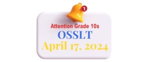 Hey Grade 10s!  Save the Date – OSSLT @ HCCA