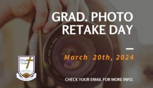 Graduation Photo Retake Day – March 20th, 2024